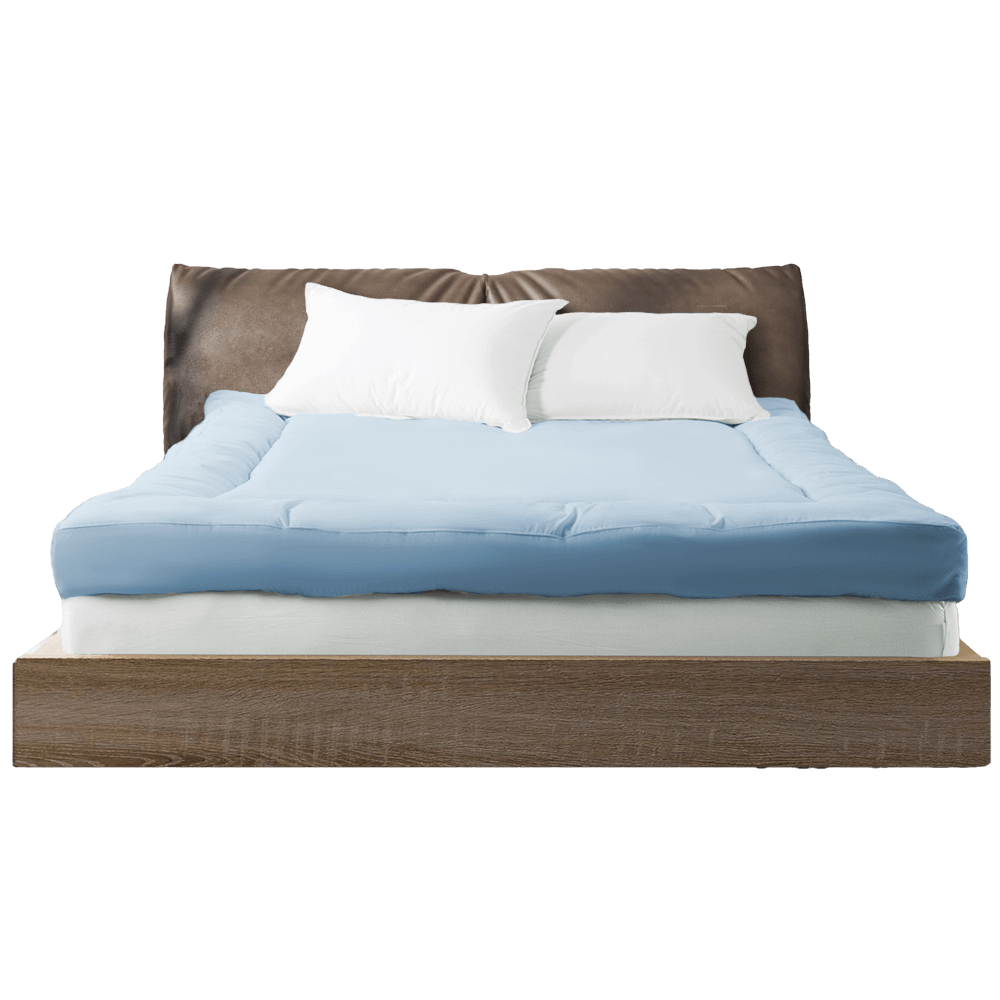 แผ่นรองนอน 3.5 ฟุต IBED รุ่นเอ็กซ์ตร้า (ลายเรียบ) หนา 5 นิ้ว MILKY BLUE
